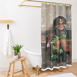 Girl Photoshoot Sit Pose Shower Curtain Premium Merch Store