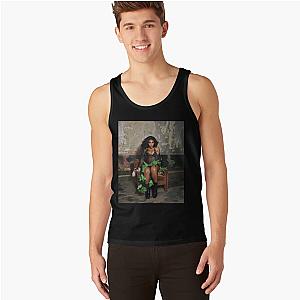 Girl Photoshoot Sit Pose Tank Tops Premium Merch Store