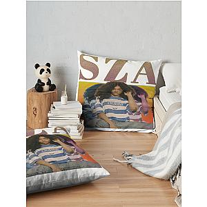 Sza Cool Rapper Hip Hop Music Bootleg Throw Pillow Premium Merch Store