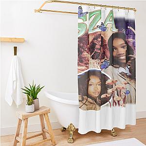 Sza 90S Retro Style Shower Curtain Premium Merch Store