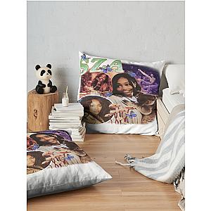 Sza 90S Retro Style Throw Pillow Premium Merch Store