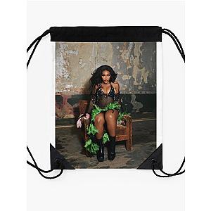 Girl Photoshoot Sit Pose Drawstring Bag Premium Merch Store