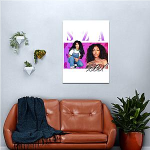 Sza Retro Vintage Canvas Print Premium Merch Store