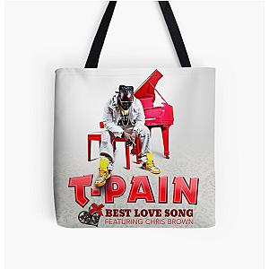 T-Pain best love song feat chris brown All Over Print Tote Bag