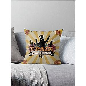 T-Pain thr33 ringz Throw Pillow