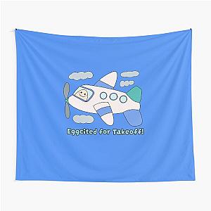Eggcited for Takeoff Tapestry