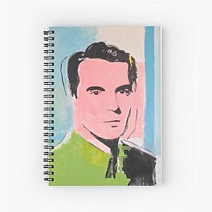 David Byrne Pop Art Painting- by William Wright - Talking Heads Spiral Notebook