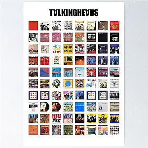 Talking Heads singles and album art Poster