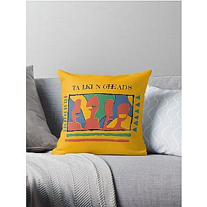 Talking Heads - Yellow 80's Throw Pillow