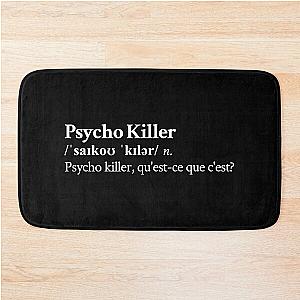 Talking Heads Aesthetic Quote Lyrics Rock 80s Black Bath Mat