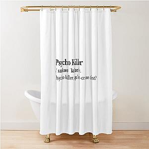 Talking Heads Aesthetic Quote Lyrics Rock 80s Shower Curtain