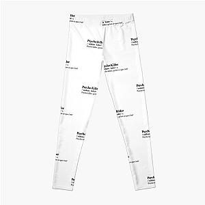 Talking Heads Aesthetic Quote Lyrics Rock 80s Leggings