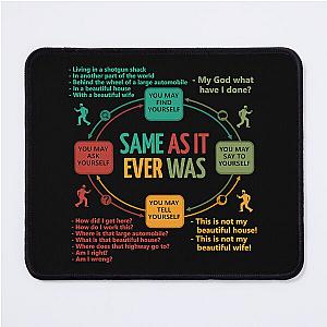 Talking Heads Once In A Lifetime Circular Flowchart Mouse Pad