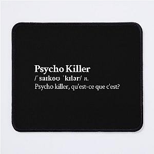 Talking Heads Aesthetic Quote Lyrics Rock 80s Black Mouse Pad