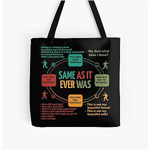 Talking Heads Once In A Lifetime Circular Flowchart All Over Print Tote Bag