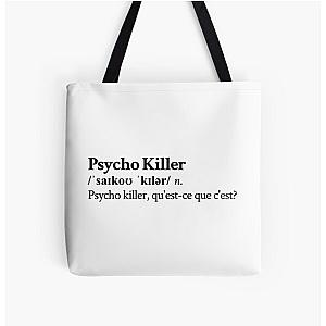 Talking Heads Aesthetic Quote Lyrics Rock 80s All Over Print Tote Bag