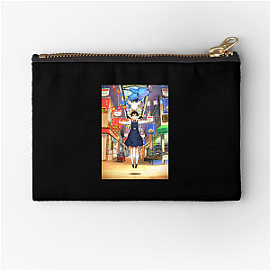 Mochi First, Worries Later Tamako Market Zipper Pouches