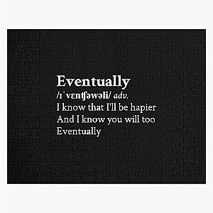 Eventually by Tame Impala Aesthetic Black Puzzle