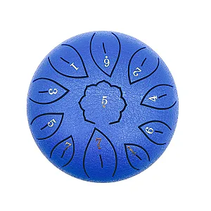 6 inch Steel Tongue Drum Musical Instrument 11 Tune Hand Pan Tank Drum