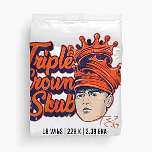 Tarik Skubal Triple Crown Skub Duvet Cover