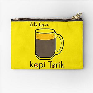 Lets have Kopi Tarik Zipper Pouch