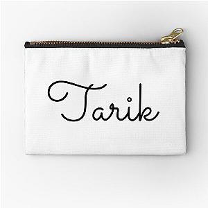 Writing Tarik Name Label  Zipper Pouch