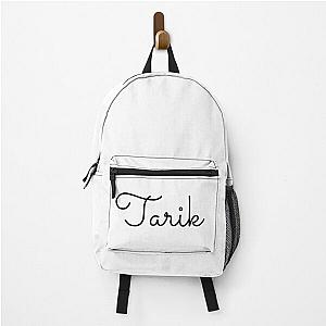 Writing Tarik Name Label  Backpack