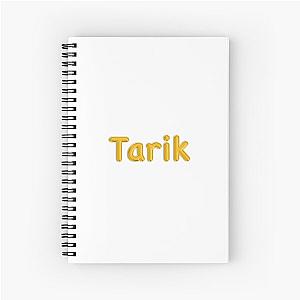 Golden Balloon Tarik Name Label  Spiral Notebook