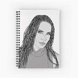 Tati Westbrook GlamLifeGuru Line Drawing Spiral Notebook