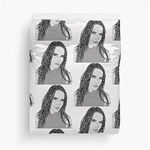 Tati Westbrook GlamLifeGuru Line Drawing Duvet Cover