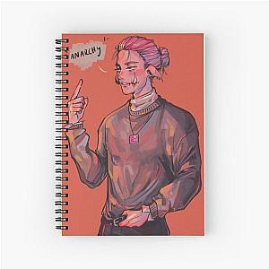 Technoblade anarchy fanart Spiral Notebook