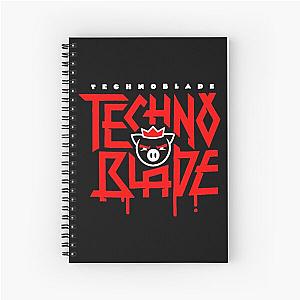 TechnoBlade Red Logo Spiral Notebook