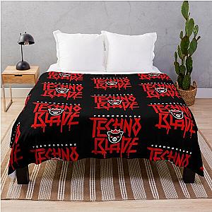 TechnoBlade Red Logo Throw Blanket