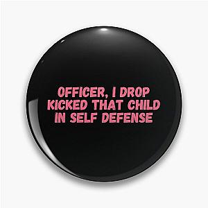 Officer I drop kicked that child In self defense, technoblade funny quote Pin