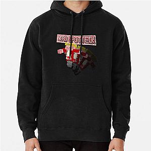 Technoblade Hoodies - Technoblade NERD SPOTTED Pin Button Pullover Hoodie RB0206