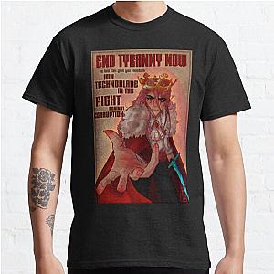 Technoblade T-Shirts - Technoblade anarchy propaganda fanart Classic T-Shirt RB0206