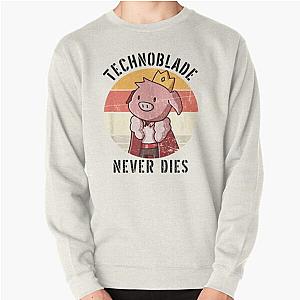 Technoblade Sweatshirts - Technoblade never dies Pullover Sweatshirt RB0206
