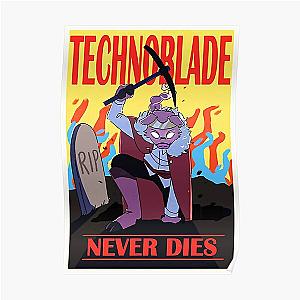 Technoblade Posters - Technoblade never dies games Poster RB0206