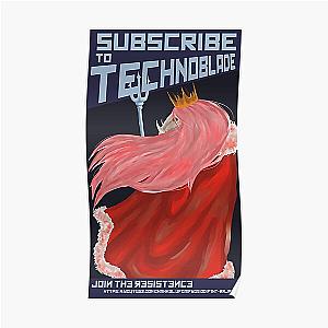 Technoblade Posters - Subscribe to Technoblade Poster RB0206