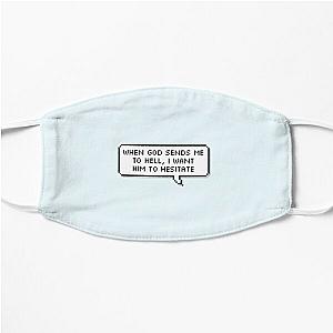 Technoblade Face Masks - Technoblade Quote Flat Mask RB0206
