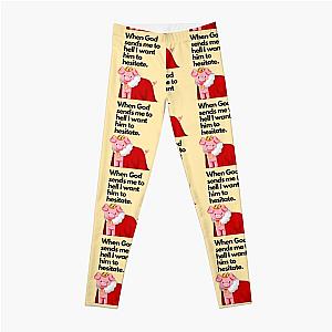 Technoblade Leggings - Technoblade quote , when god sends me to hell I want him to hesitate Leggings RB0206
