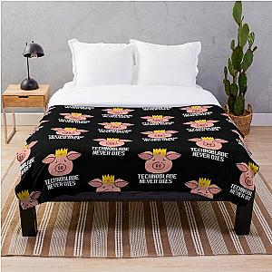 Technoblade Bedding Sets - Technoblade is savage Throw Blanket RB0206
