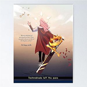 Technoblade Posters - Quote Poster Decor IP1511