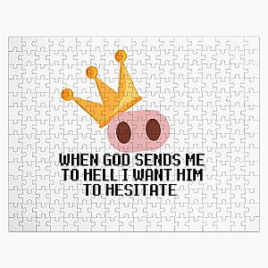 Technoblade Puzzles - Technoblade savage quote Jigsaw Puzzle RB0206