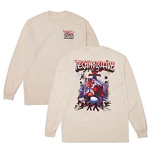 Technoblade Sweatshirts - Technoblade Legend Journey Graphic Long Sleeve Sweatshirt