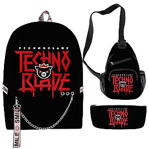 Technoblade Backpacks - Technoblade 3pcs/Set 3D Print Waterproof Backpack