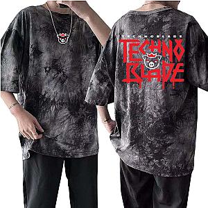 Technoblade T-Shirts – Argo Logo Technoblade Black Tie Dye T-shirt