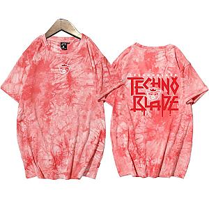 Technoblade T-Shirts – Argo Logo Technoblade Red Tie Dye T-shirt