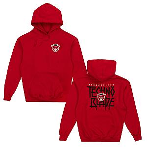 Technoblade Hoodies - Agro Double Sides Red Pullover Hoodie