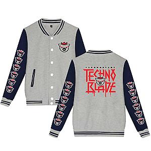 Dream SMP Technoblade Logo Unisex Grey Printed Jacket